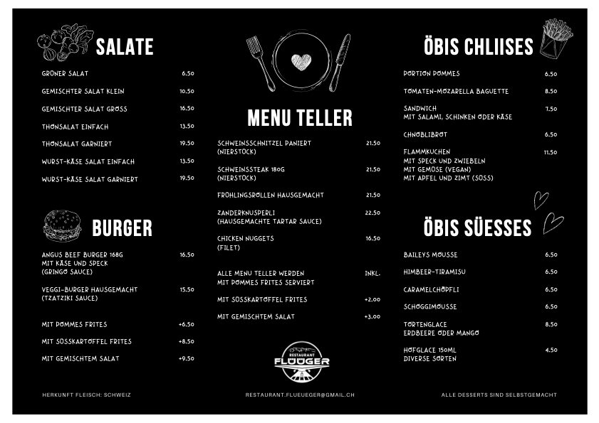 Mittagsmenü
